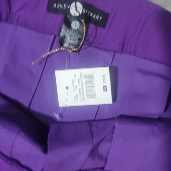 Purple Pleated Mini Skirt - Picture 4 of 7